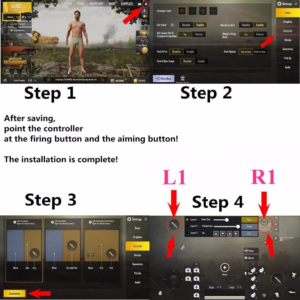 Mobile Gaming Trigger Button