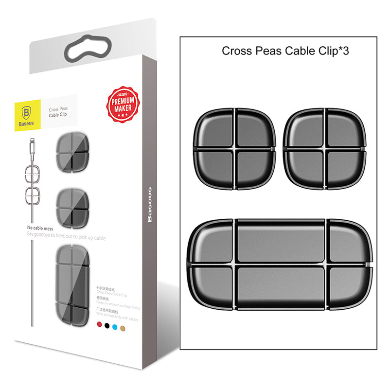 Cross Peas Cable Clip
