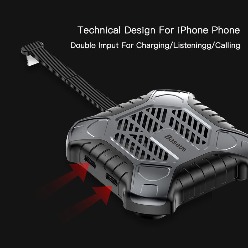 Mini Mobile Phone Cooler with Audio Charging Cable Adapter | iPhone 7, 8 & X