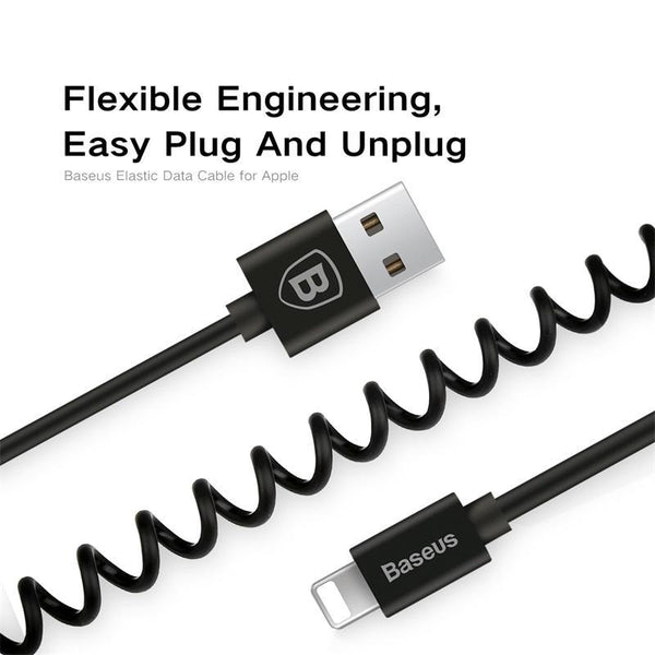 Retractable Spring 8pin Charging Cable