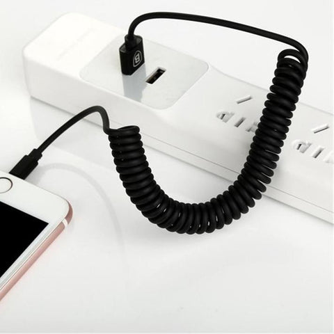 Retractable Spring 8pin Charging Cable