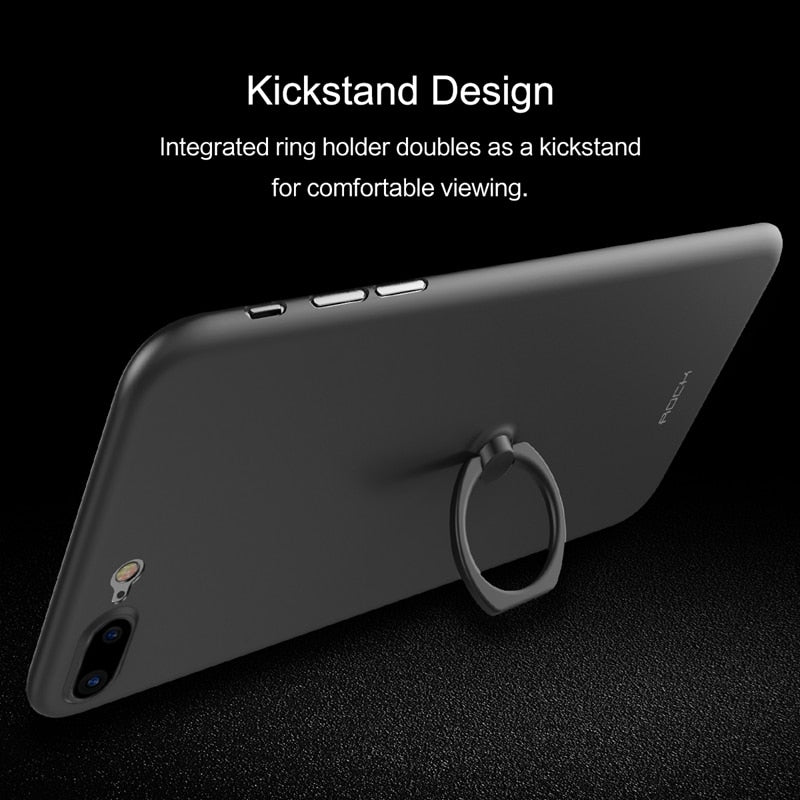 Ultra Thin Matte Case with Ring | iPhone 7 plus