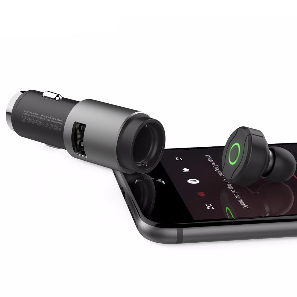 Wireless Bluetooth Earphone & Car Charger