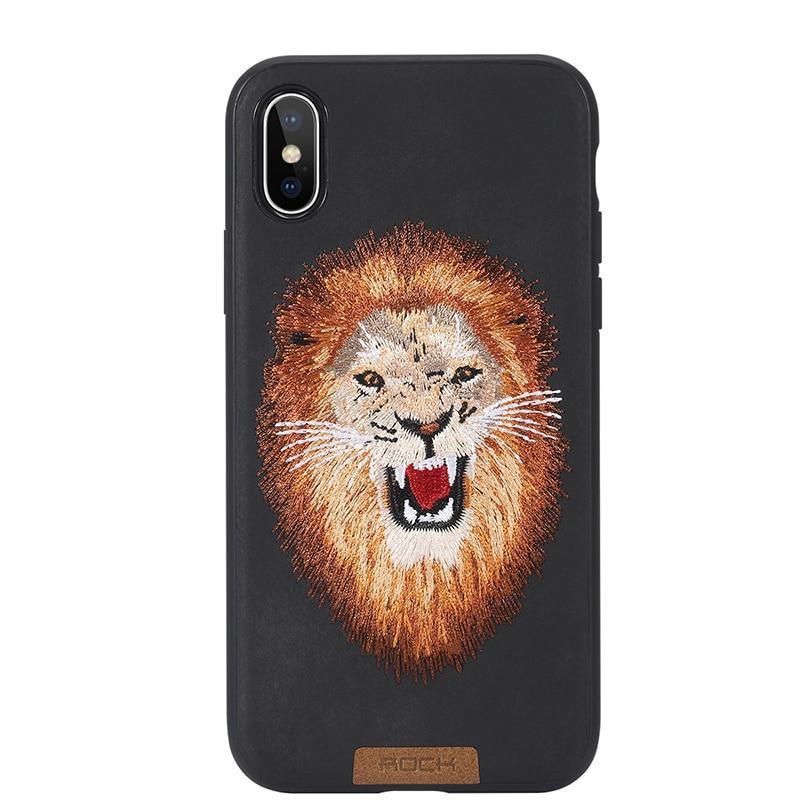 Full Protective Beast Embroidery Case | iPhone X