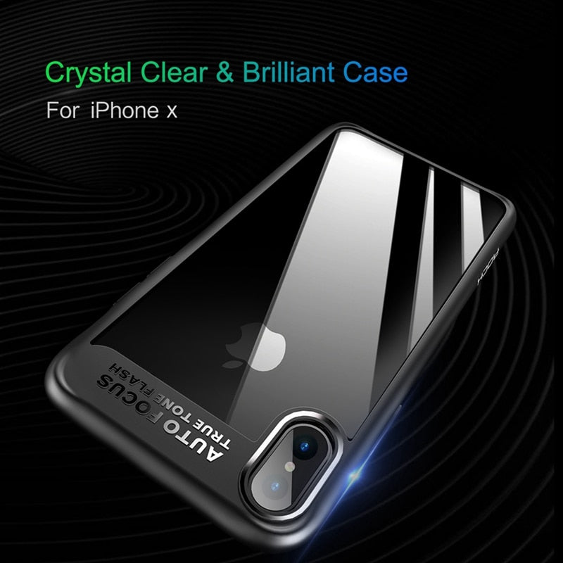 Slim Full Protective PC & TPU Silicone Case | iPhone X