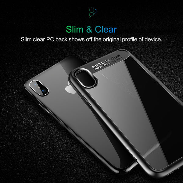 Slim Full Protective PC & TPU Silicone Case | iPhone X