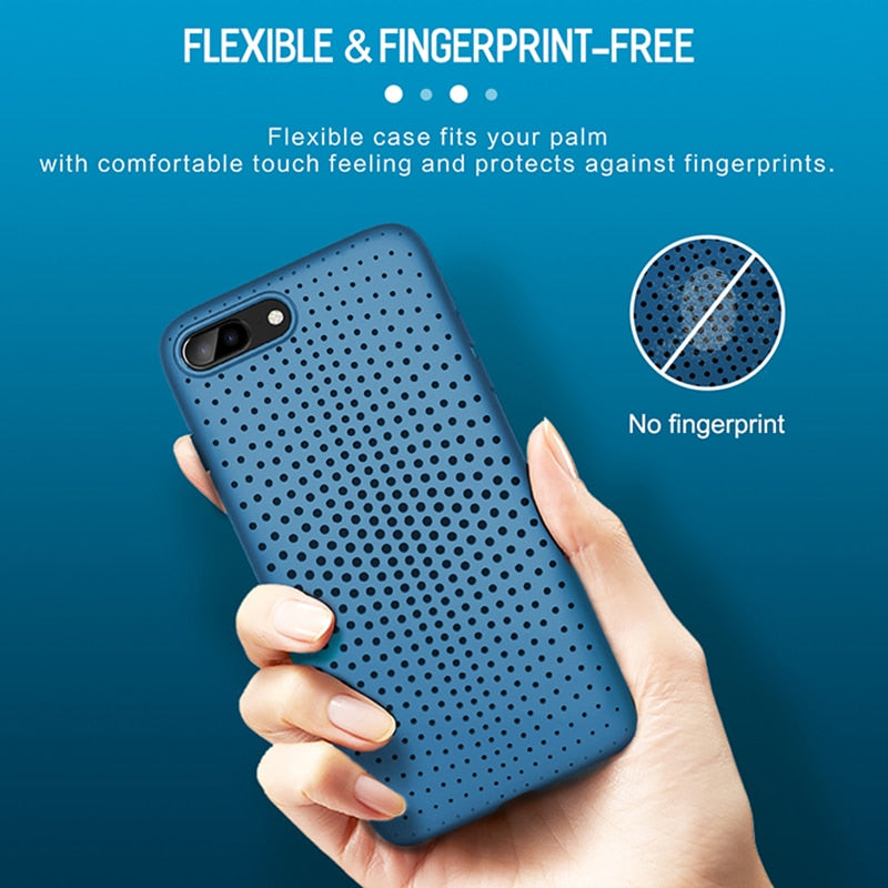 Thin Cool Hole TPU Shell Protector | iPhone 7 8 plus