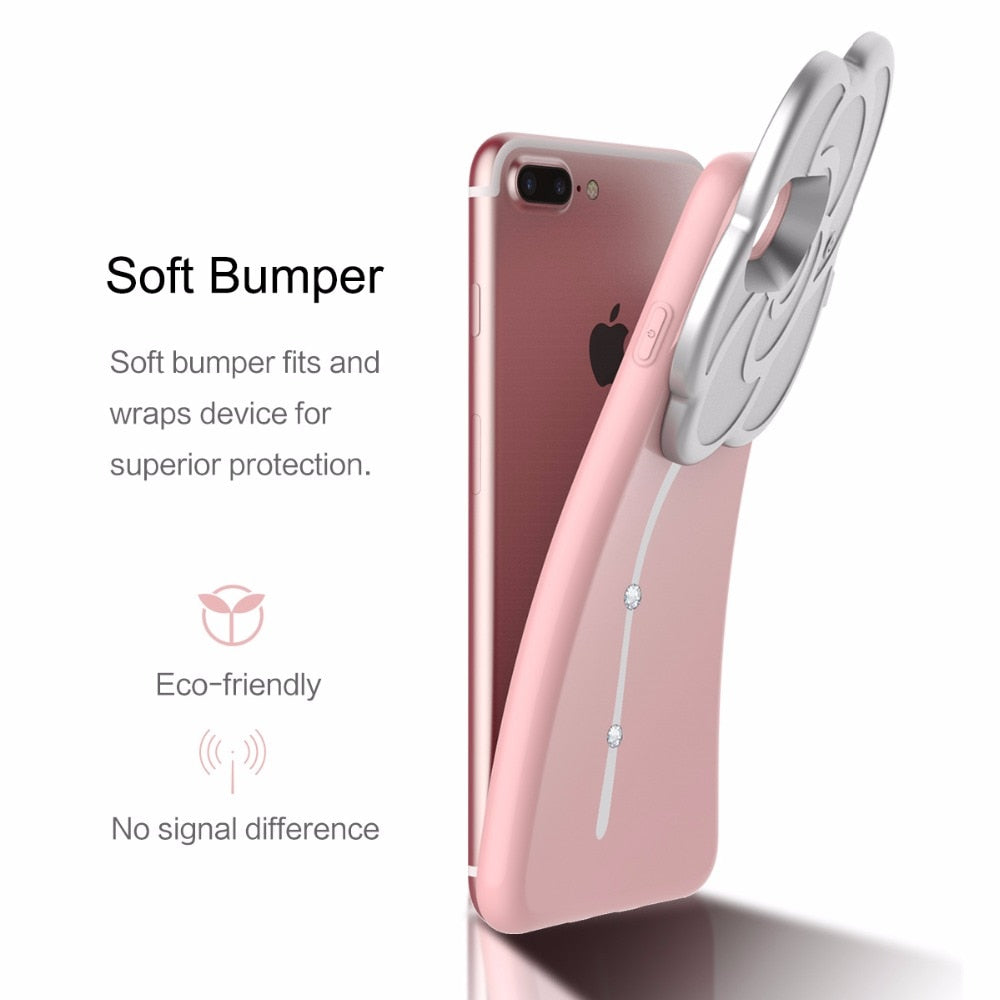Rhinestone Selfie LED Light Case | iPhone 6 7 & plus