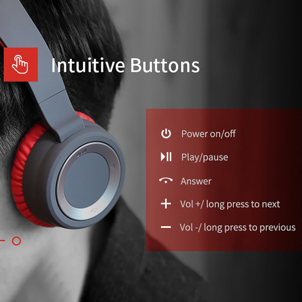 Space Series Stereo Bass Wireless Bluetooth Headphone