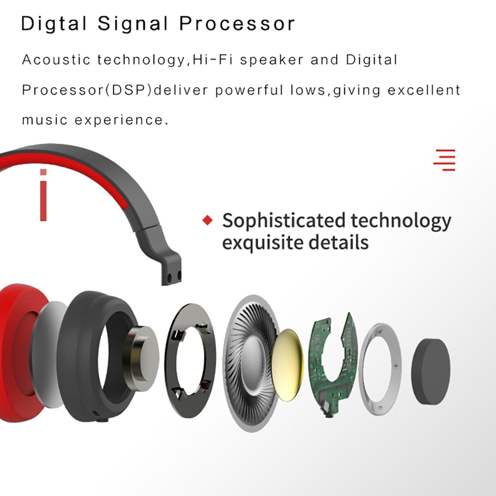 Space Series Stereo Bass Wireless Bluetooth Headphone