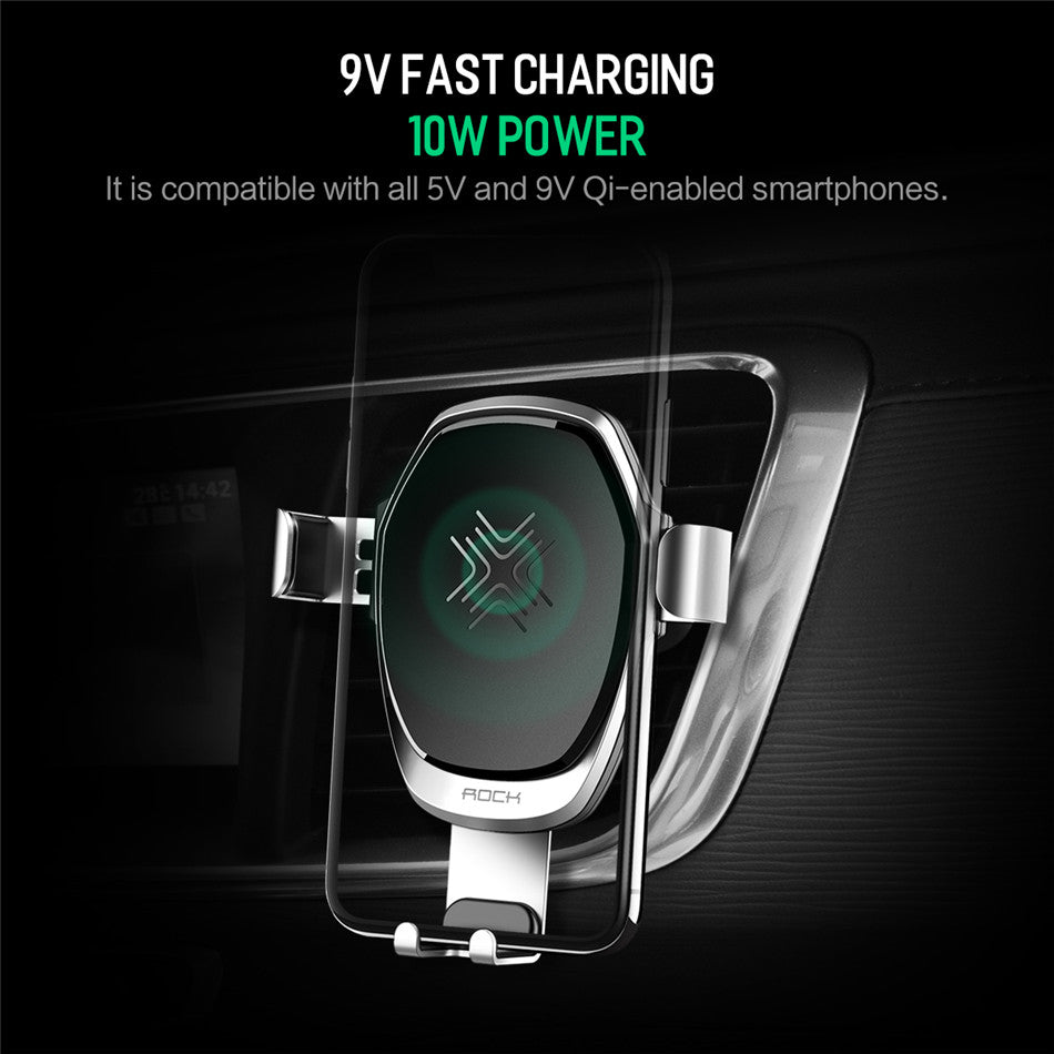 Wireless Car Charger Holder | iPhone X & 8