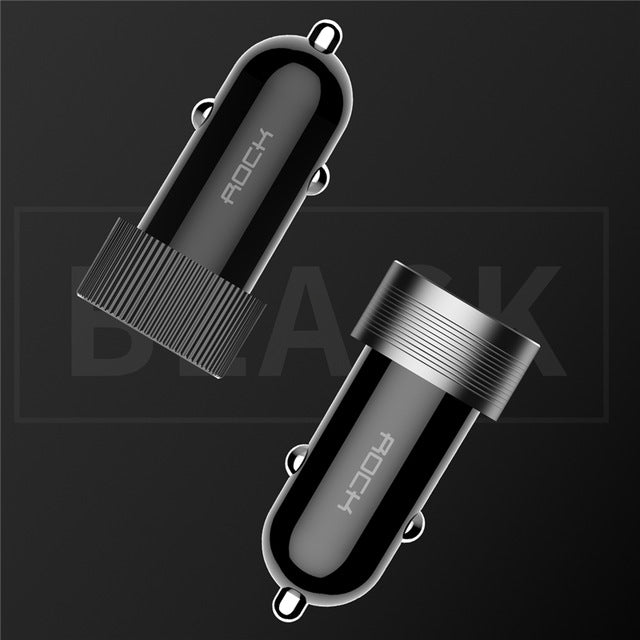 Dual USB Quick Metal Car Charger