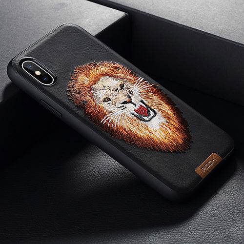 Full Protective Beast Embroidery Case | iPhone X