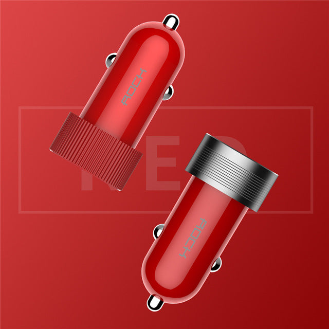 Dual USB Quick Metal Car Charger